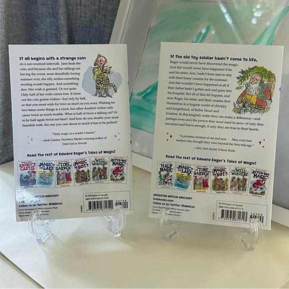 Tales of Magic Edward Eager 🏰 Half Magic + Knight’s Castle Paperback 2 Books - Picture 5 of 5